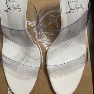 White Just Nothing 85 sandals